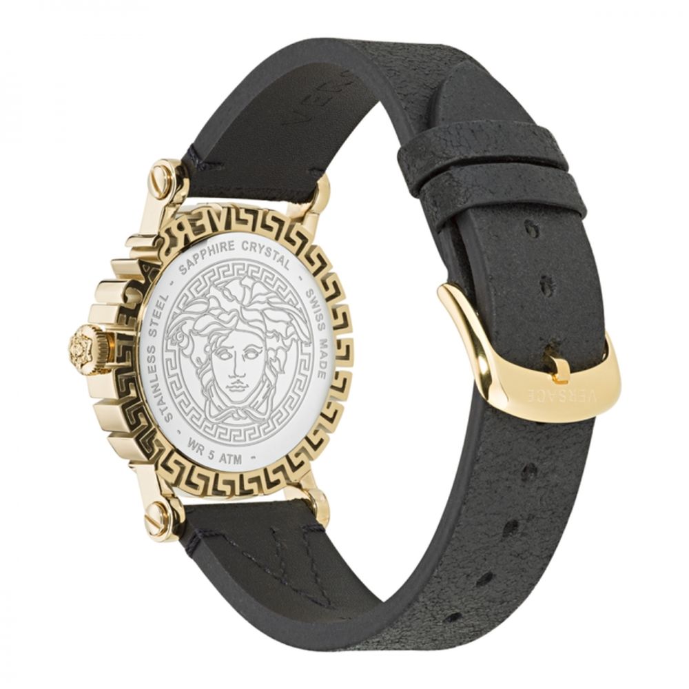 Black Fur Dress Watch