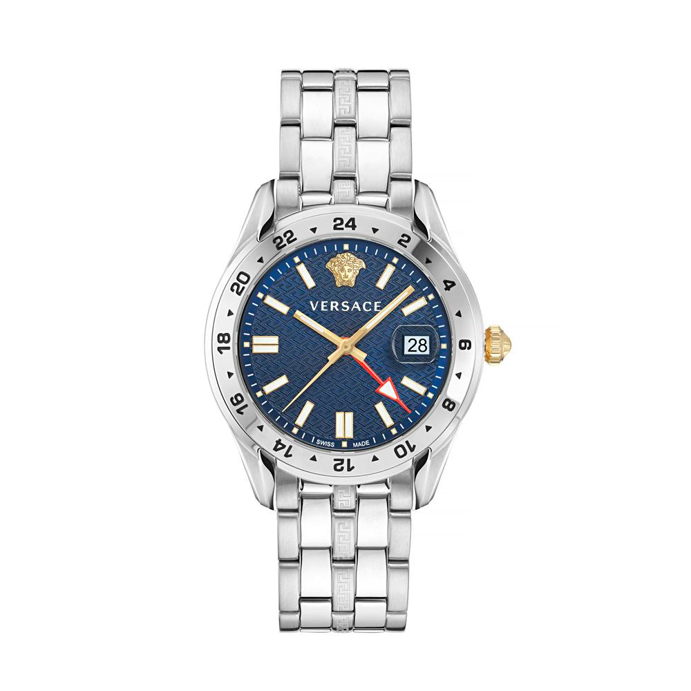 Gray Stainless Steel Dress Watch