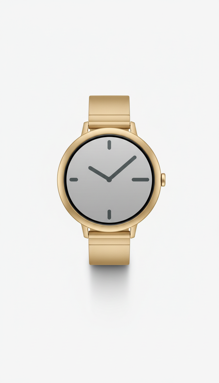 Soft gold designer smartwatch