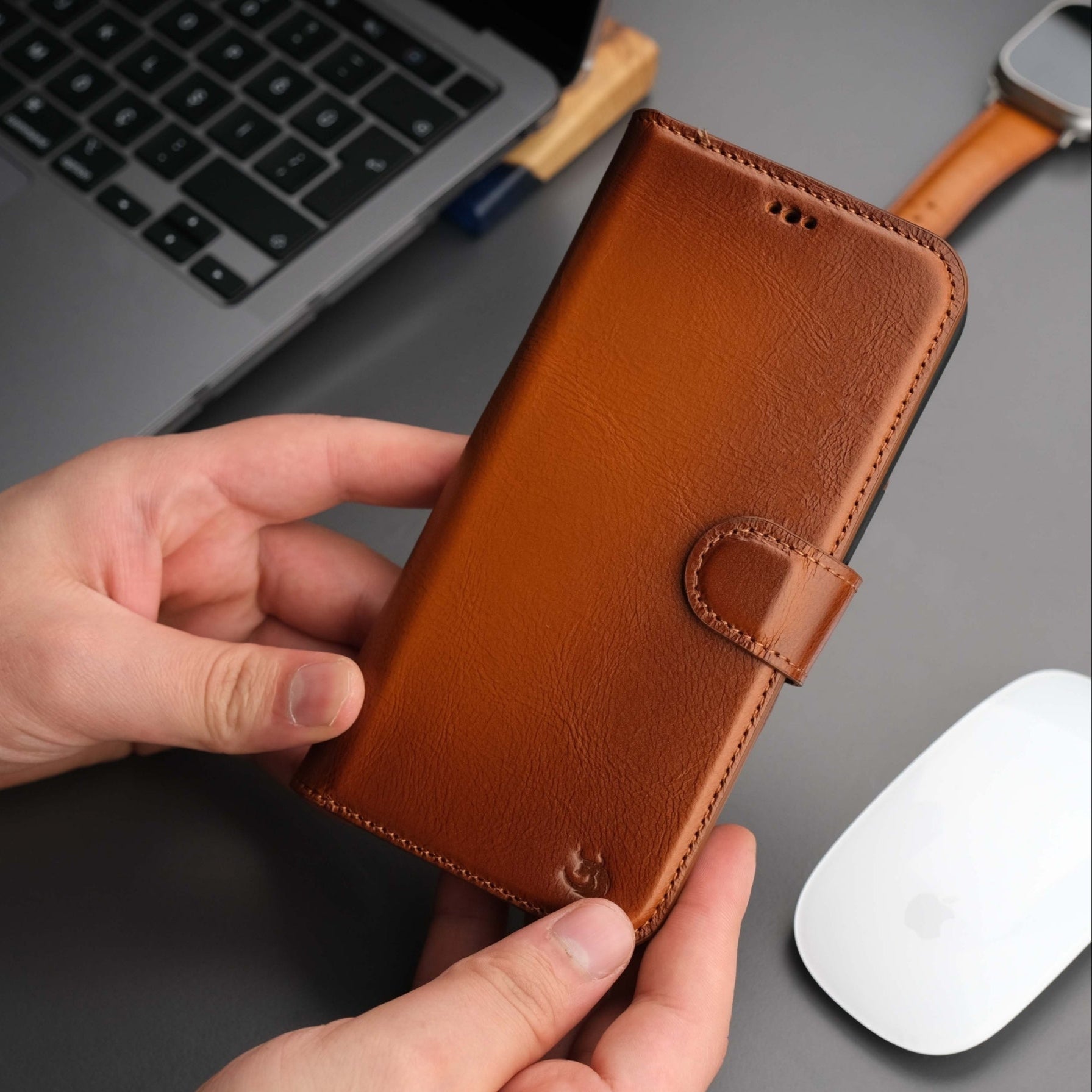 Casper iPhone 16 Pro Max Wallet Case Leather MagSafe